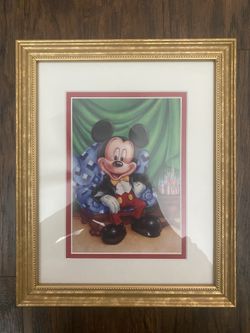 Mickey Mouse Disney Character Of The Month Framed Art Notecard