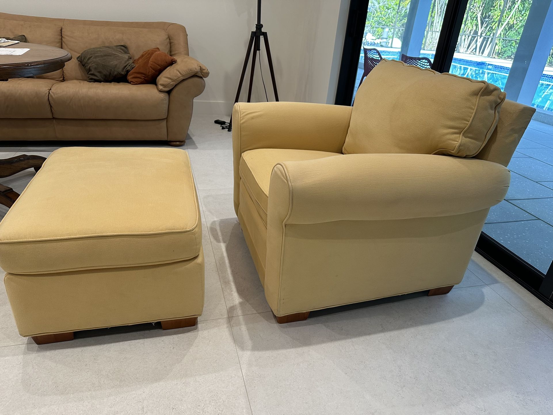 Armchair with Ottoman