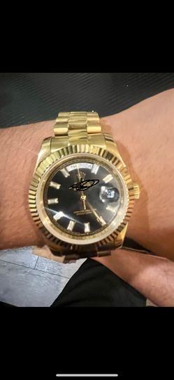Gold And Black Watch