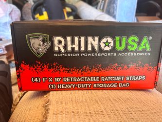 Rhino USA Retractable Ratchet Straps