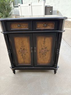 Hand painted cabinet