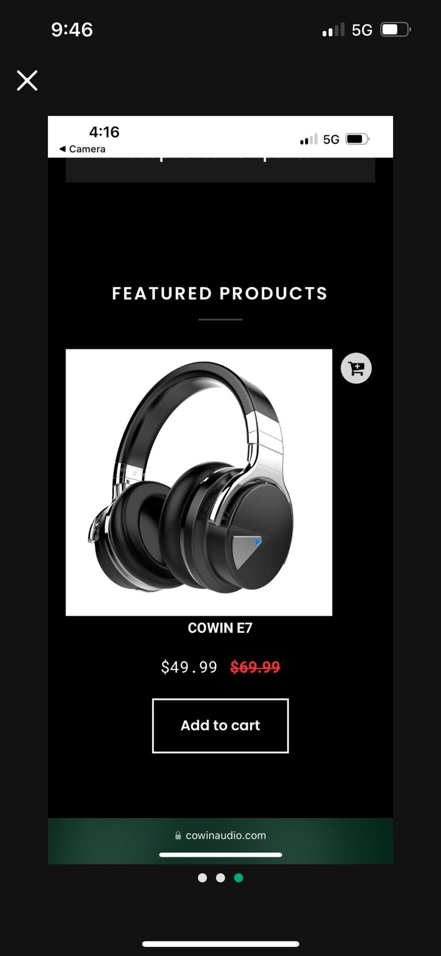 Cowin E7 Wireless Headphones
