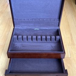 REED & BARTON 2-Compartment Anti-Tarnish Silverware Flatware CHEST