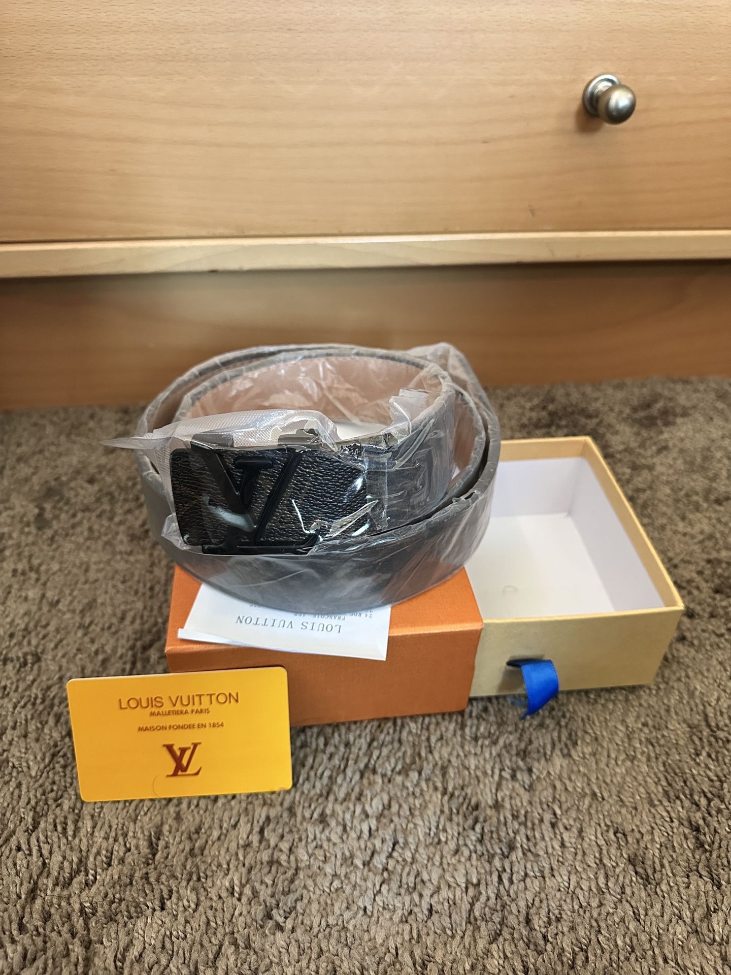 Black Louis Vuitton Belt