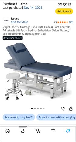 Electric massage table