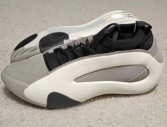 Adidas Harden Volume 8 Feather Grey/Ivory-Black Shoes IG6649 Men's Size 10