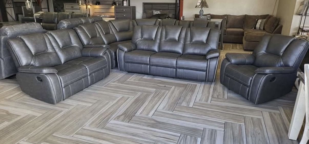 ποΈ NEW!! 3pc Reclining Sofa Set STILL IN BOX π¦