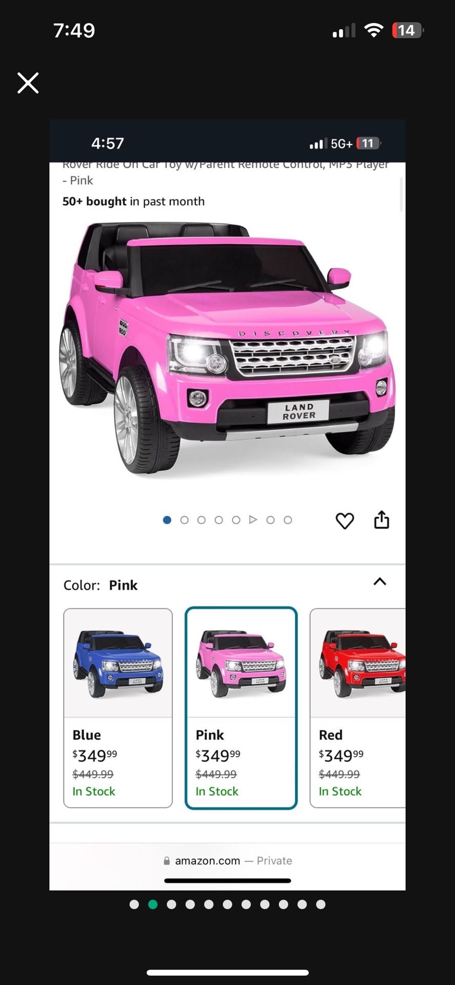 Kids Land Rover (moving Out Sale) $55