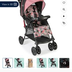 Kolcraft Cloud Sport Girl Lightweight Stroller for Child/Toddler, Coral