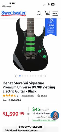 Brand new Stevie Vai 7 string