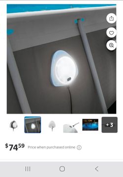 Intex pool light