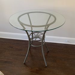 Indoor/Outdoor Glass Table