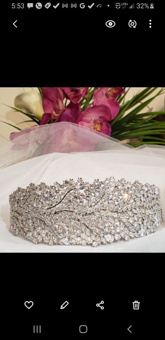 Swarovski Crystal Bridal Tiara 