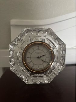 Vintage Authentic Waterford Solid Crystal Clock