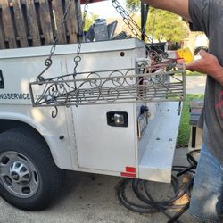 Iron Hanging Pot Rack 