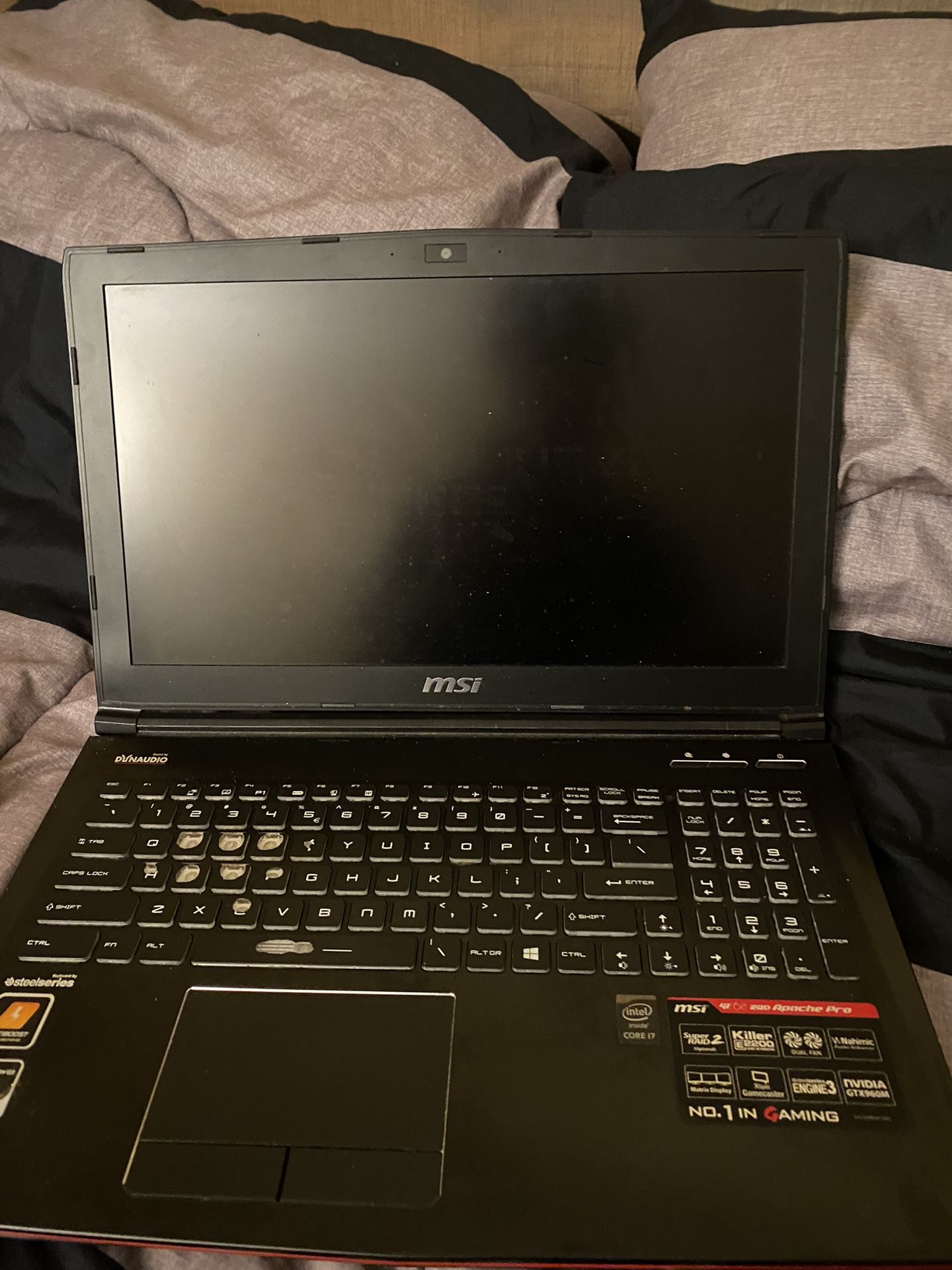 2015 MSI Apache Pro GE62 2QD gaming laptop