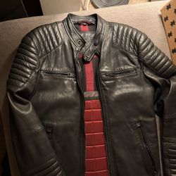 Men’s Superdry Idris (Elba) Leather jacket (S)