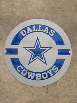 Dallas Cowboys Wood Art 24x24