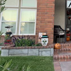 Day Of The Dead Outdoor Metal Yard Decor Halloween 