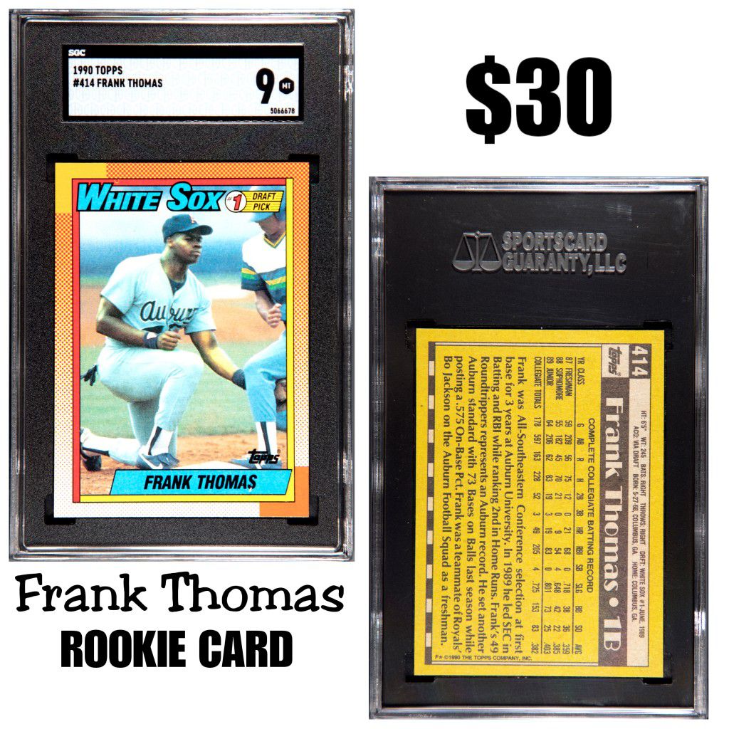 1990 Frank Thomas Rookie Card RC White Sox