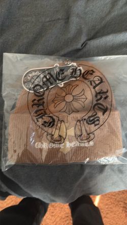 Chrome heart beanie