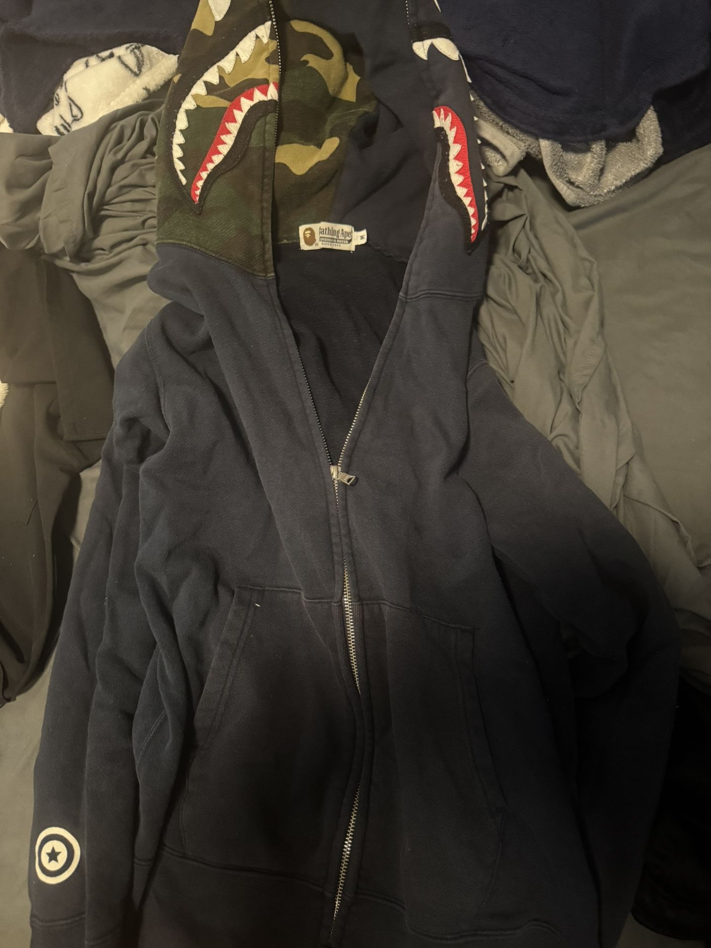 Bape 1st Hoodie Size Medium