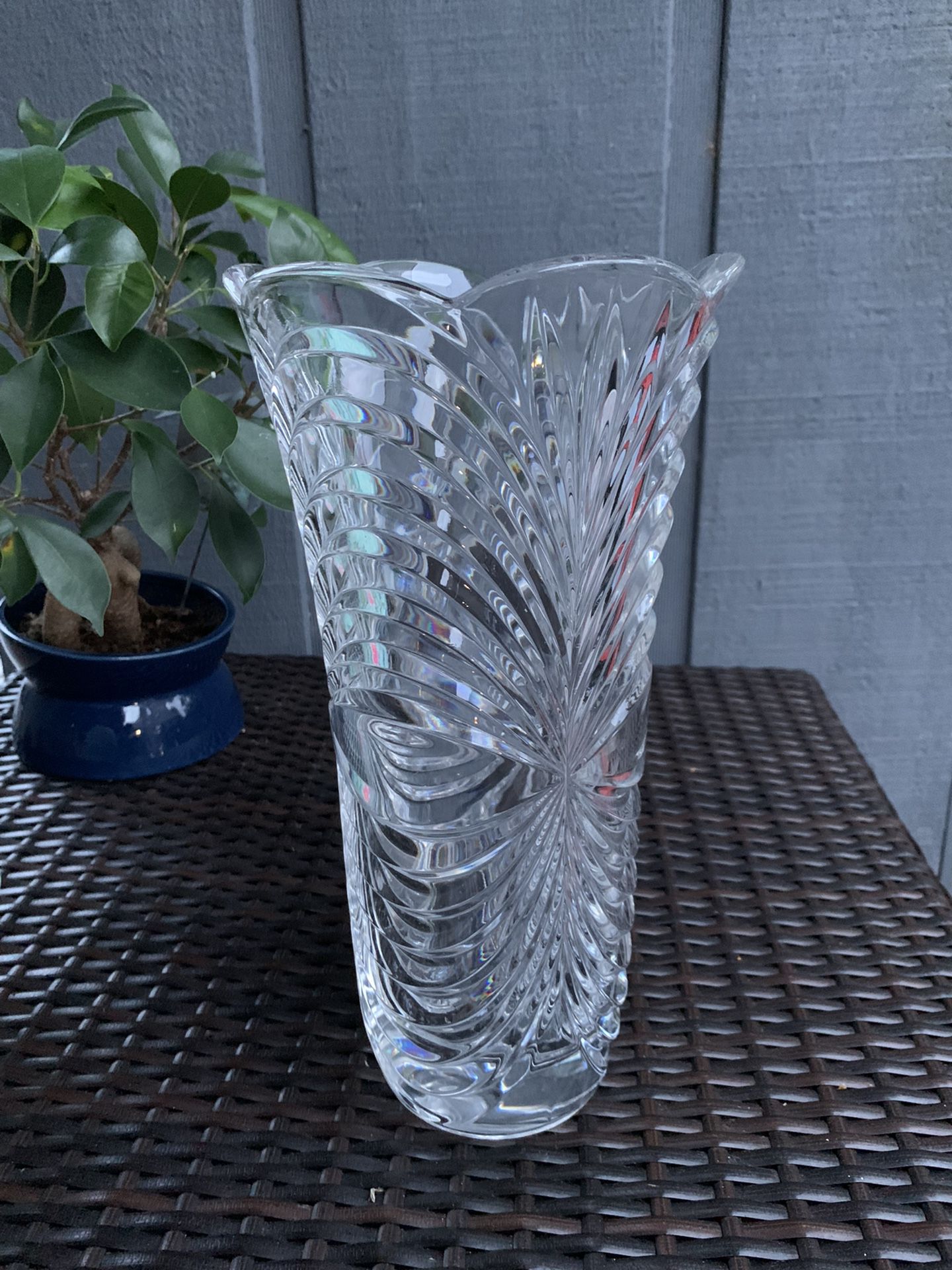 Crystal Flower Vase 