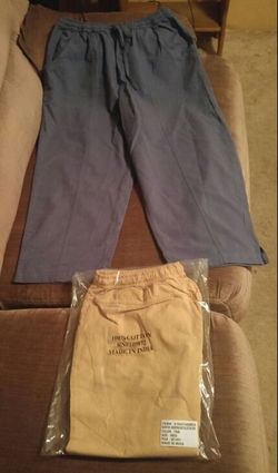 2 pairs of Capri pants.