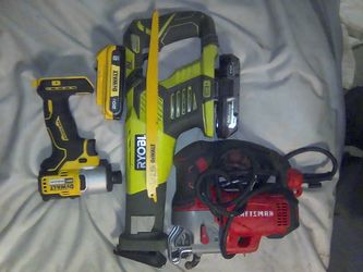 Dewalt, Ryobi Saw, Craftsman Jigsaw 