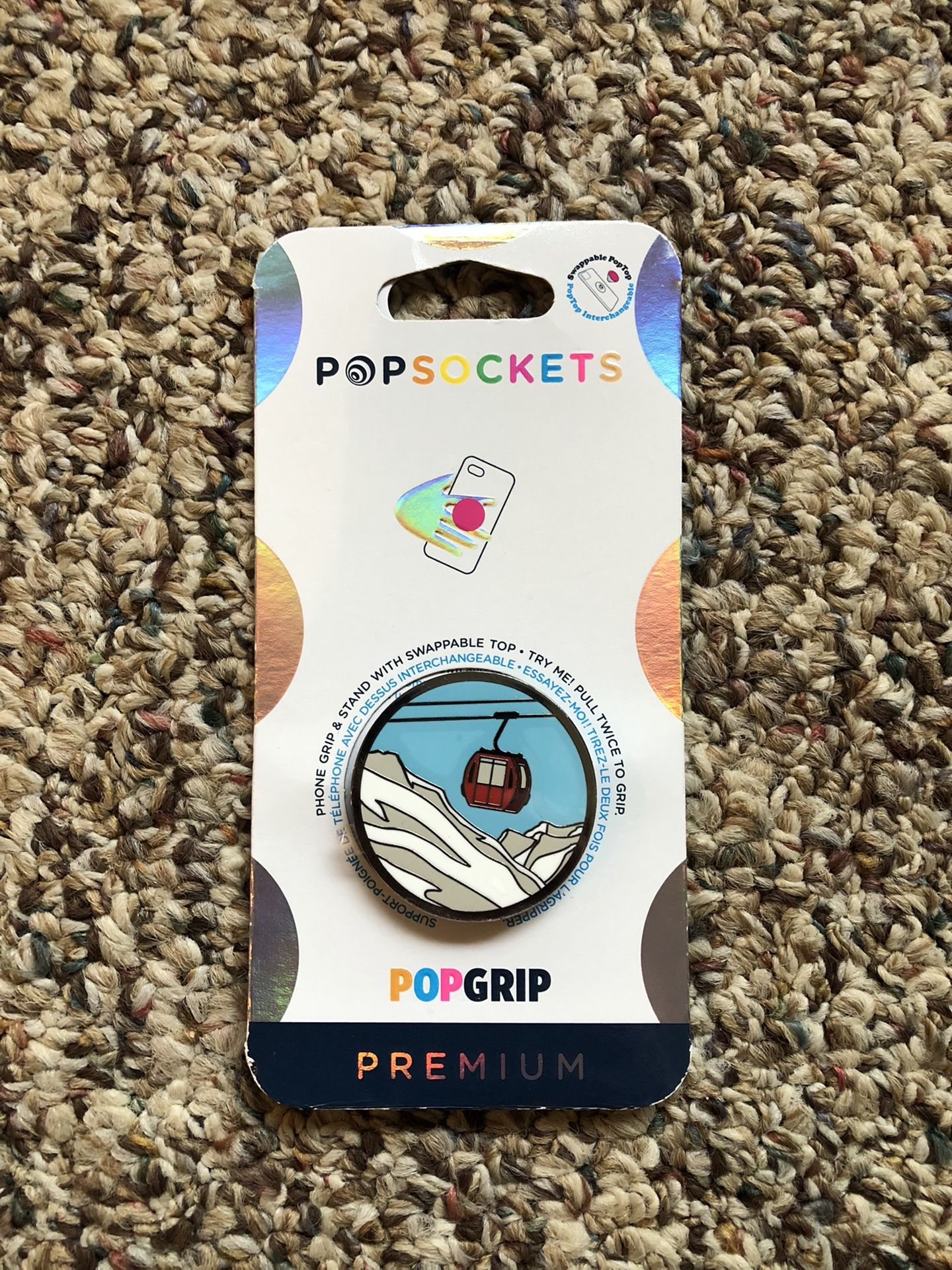 Premium Enamel Popsocket Vintage Gondola