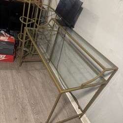 Glass desk