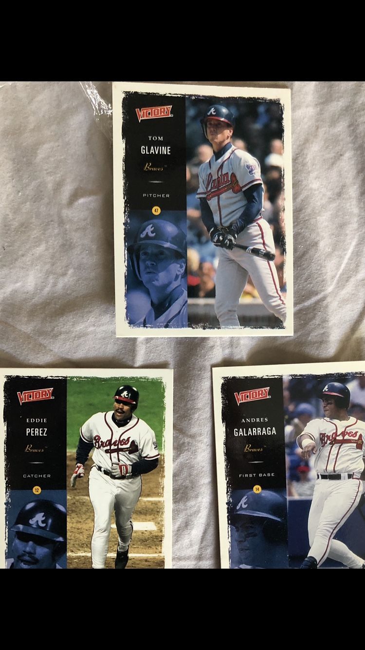 I have basically the whole late 90s to early 2000 ATLANTA BRAVES baseball cards it wouldnt let me post all of them