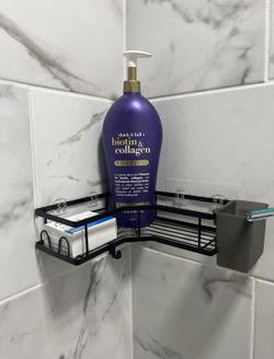 2 Packs Corner Shower Caddy  Shower Corner Organizer Shelves