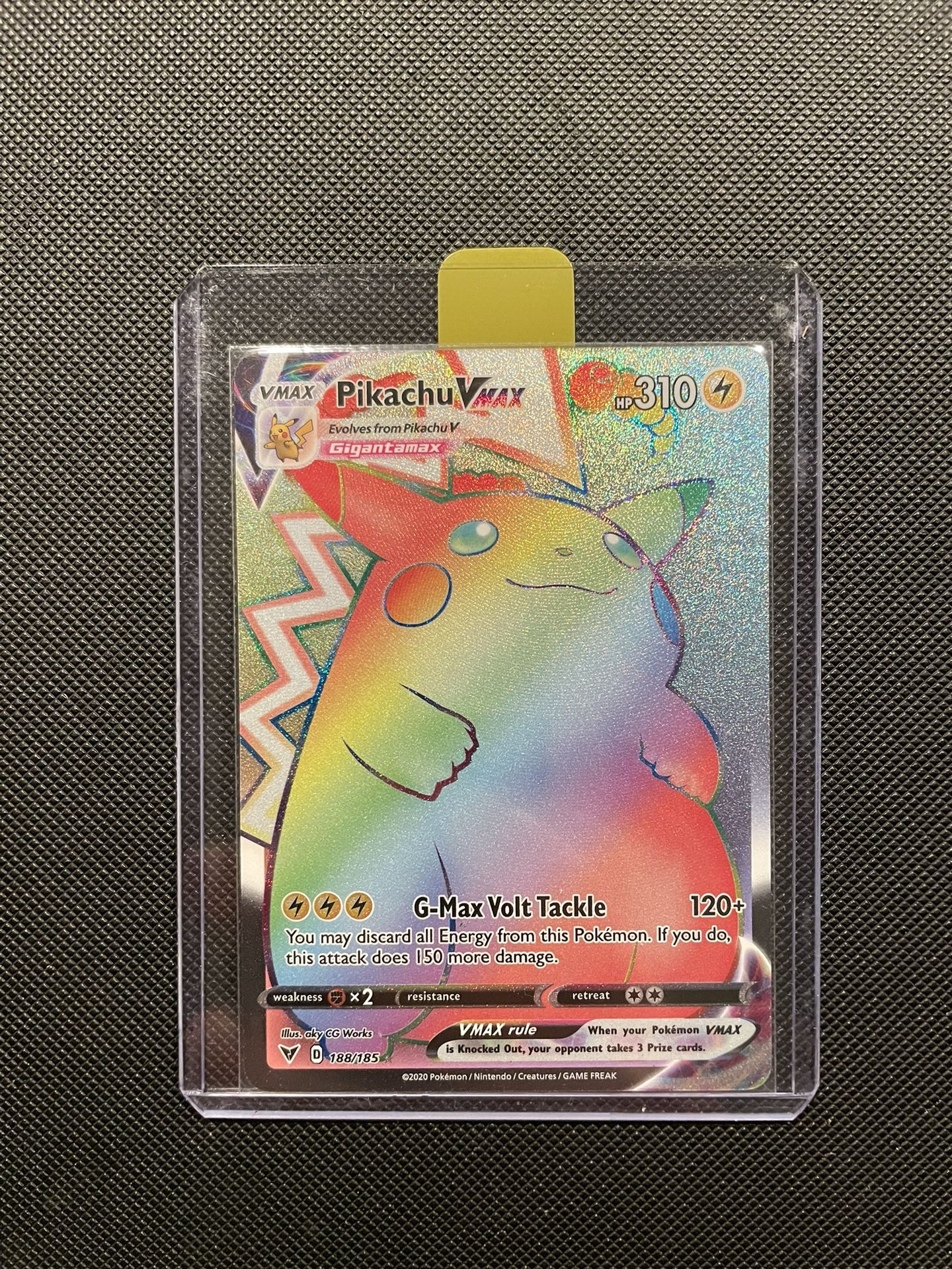Pikachu VMAX Hyper Secret Rainbow Full Art Ultra Rare *MINT* Pokmon Vivid  Voltage 188/185 Sword Shield Pokemon Gigantamax Chunkachu Chonkachu for  Sale in Flower Mound, TX - OfferUp