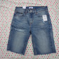 DENIZEN Levis Mens Super Flex Slim Fit Jean Shorts Blue Denim Size 30X 9” NWT
