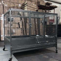 Extra Large 36” x 25” x 29”H Parrot Bird With Rolling Wheels 