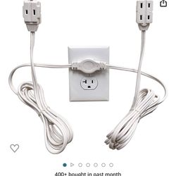 2 Twin Extension Cords (total Of 4 Outlets) 