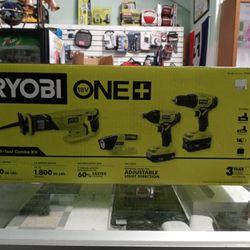 Brand New Ryobi 18v 4 Piece Tool Set 