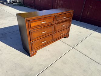 Modern Style 6 drawer classic wood dresser chest