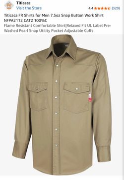 Titicaca FR Men's Snap Button Work Shirt