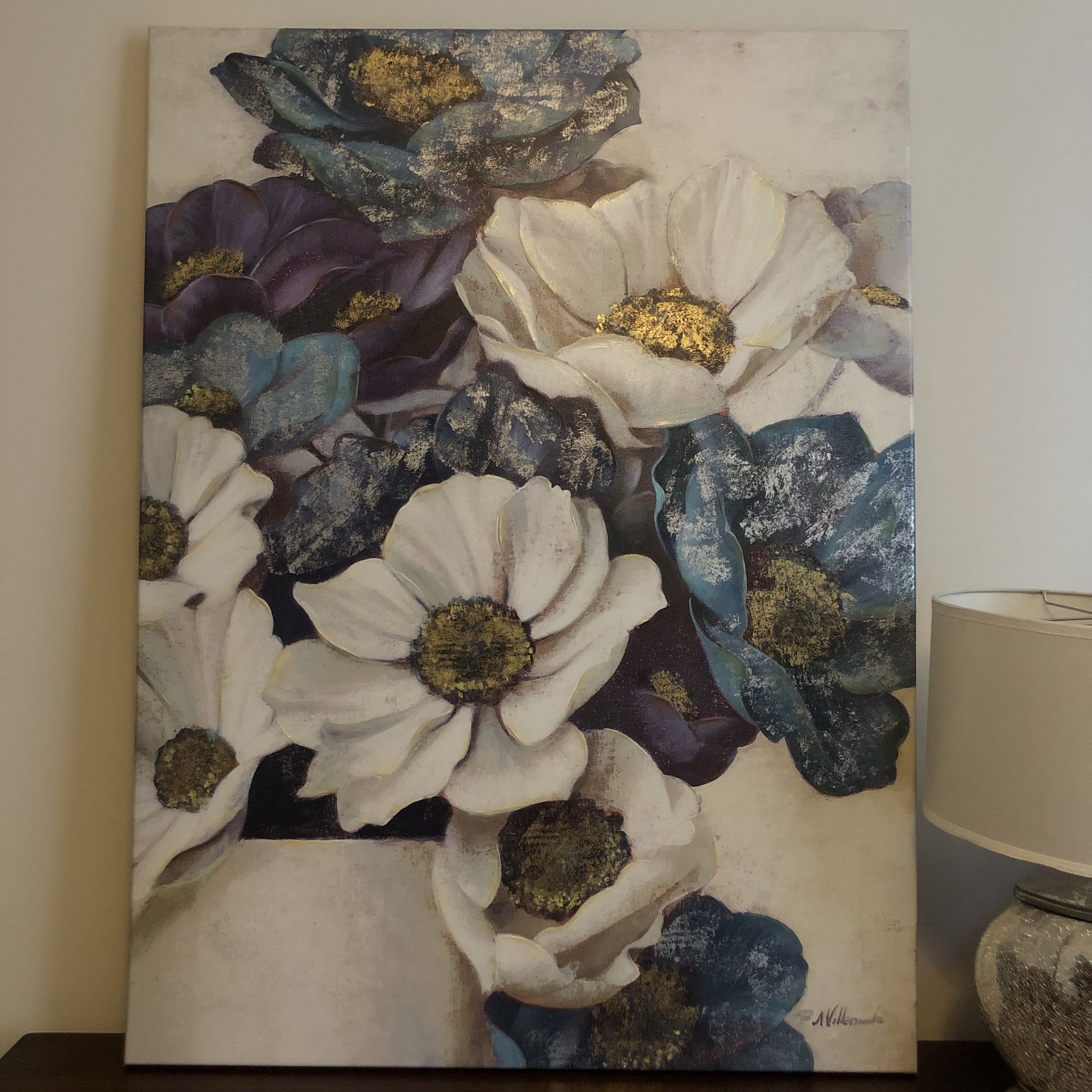 Large Flower Canvas Painting