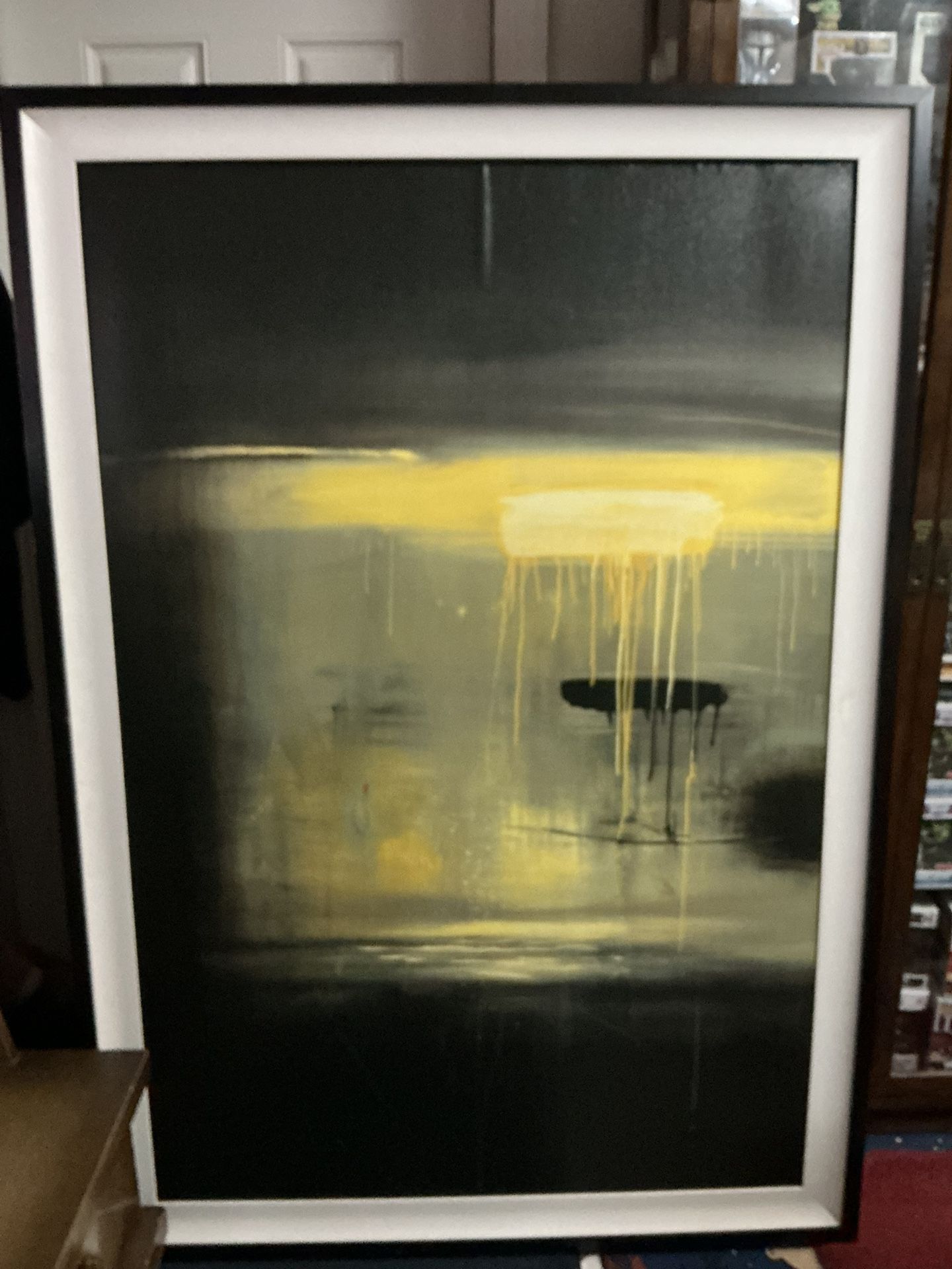 Large Picture In A Frame 46.5” Wide By 66” Tall By 4” Picture frame $10
