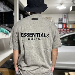 Essentials T-shirt (SS22) Dark Oatmeal X-small