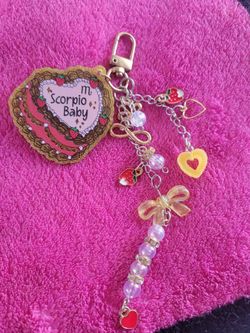 Scorpio baby purse charm