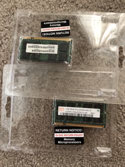 2x1GB Laptop Memory Stick