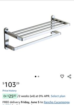 Polished Chrome Towel Rack