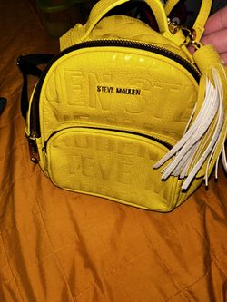 Yellow Steve Madden Backpack