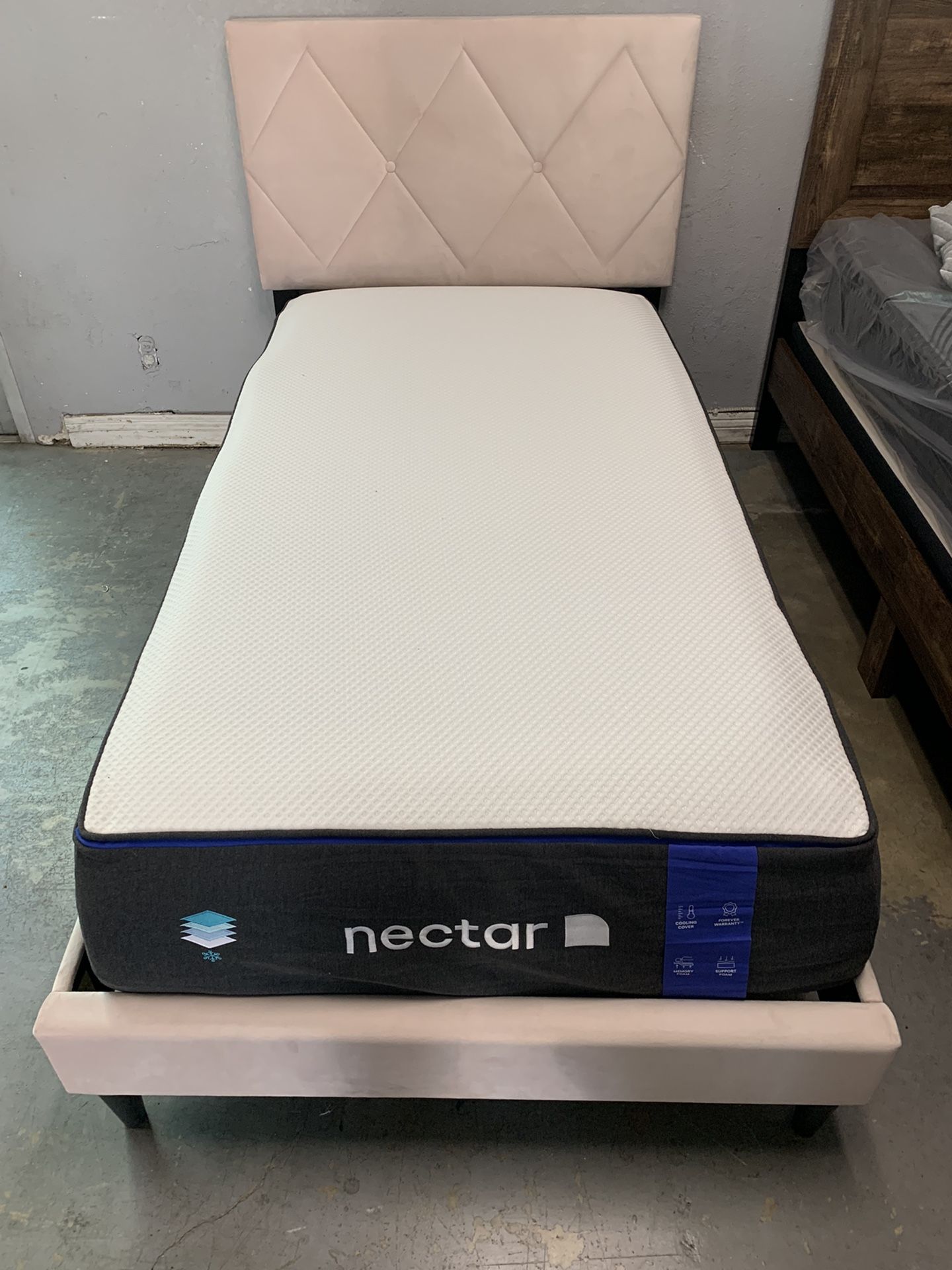 Nectar Blue Twin (Mattress Only) Home & Garden