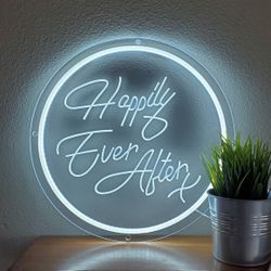 New 16 Inch Happily Ever After LED Neon Wedding Sign
