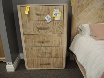 Perennial Home Blanco 5 Drawer Chest - Natural White | Dresser | Tallboy